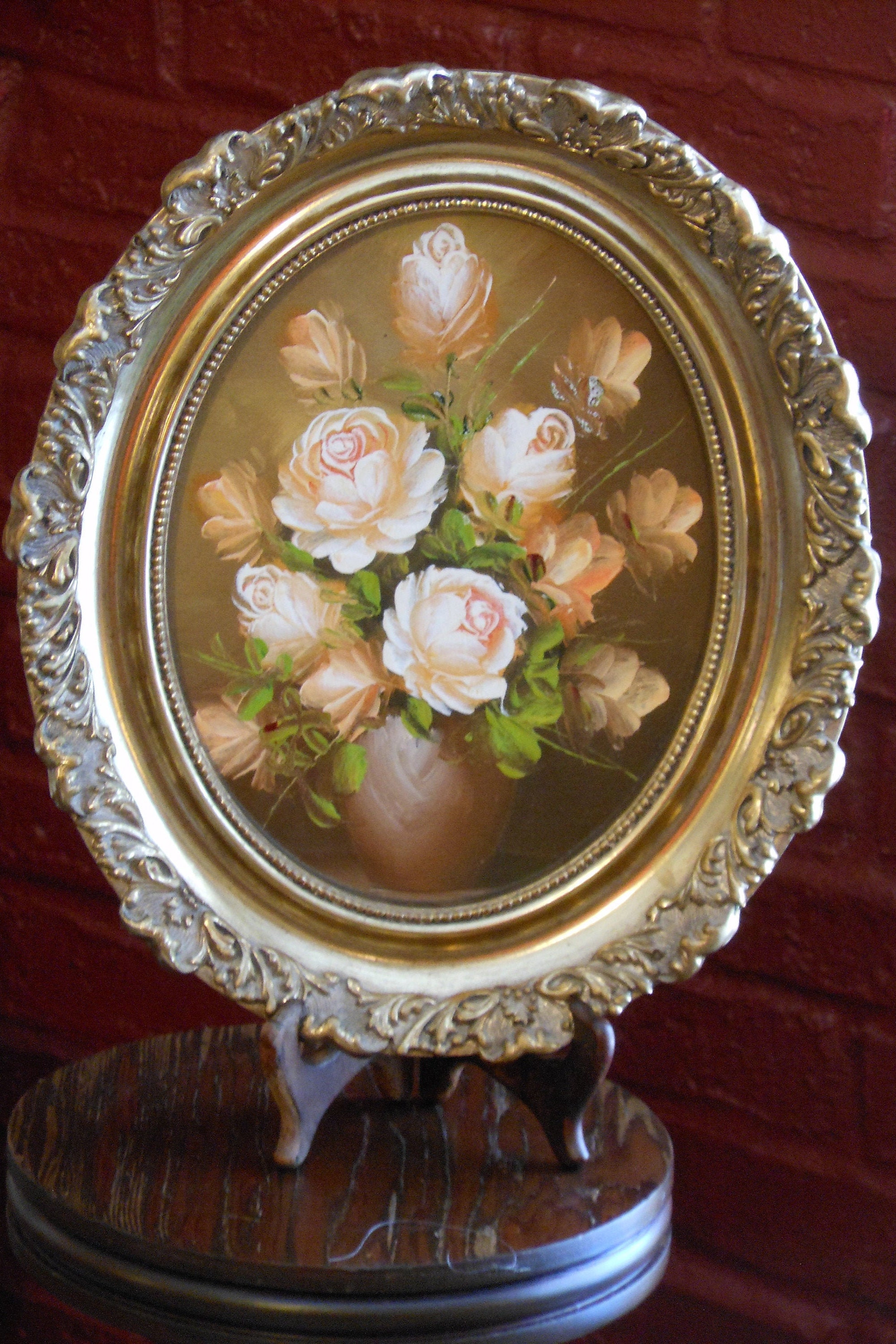 Vintage Artistic Interiors Numbered Certified Original Floral Oil Painting