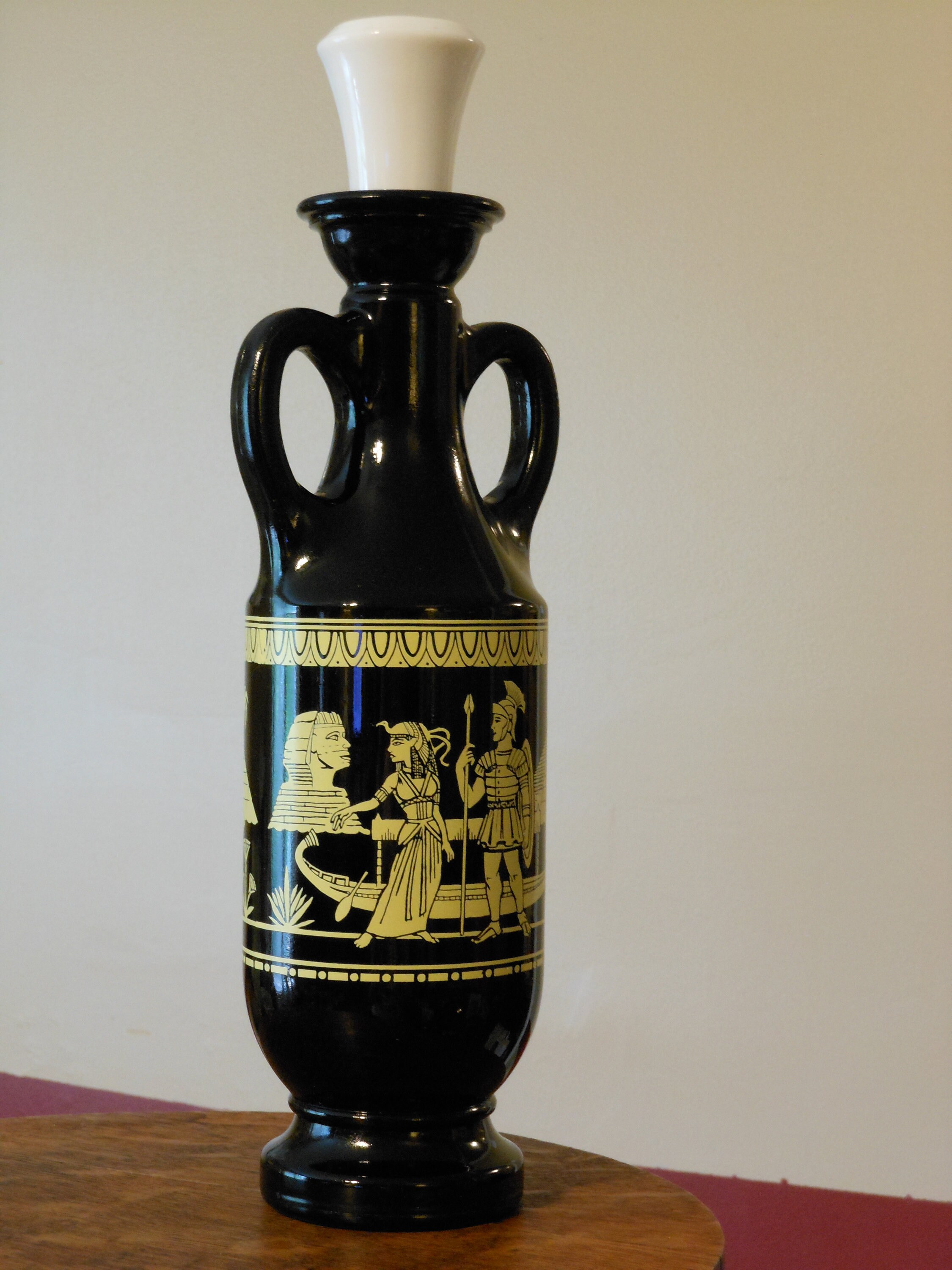 Black Milk Glass Classic Decanter