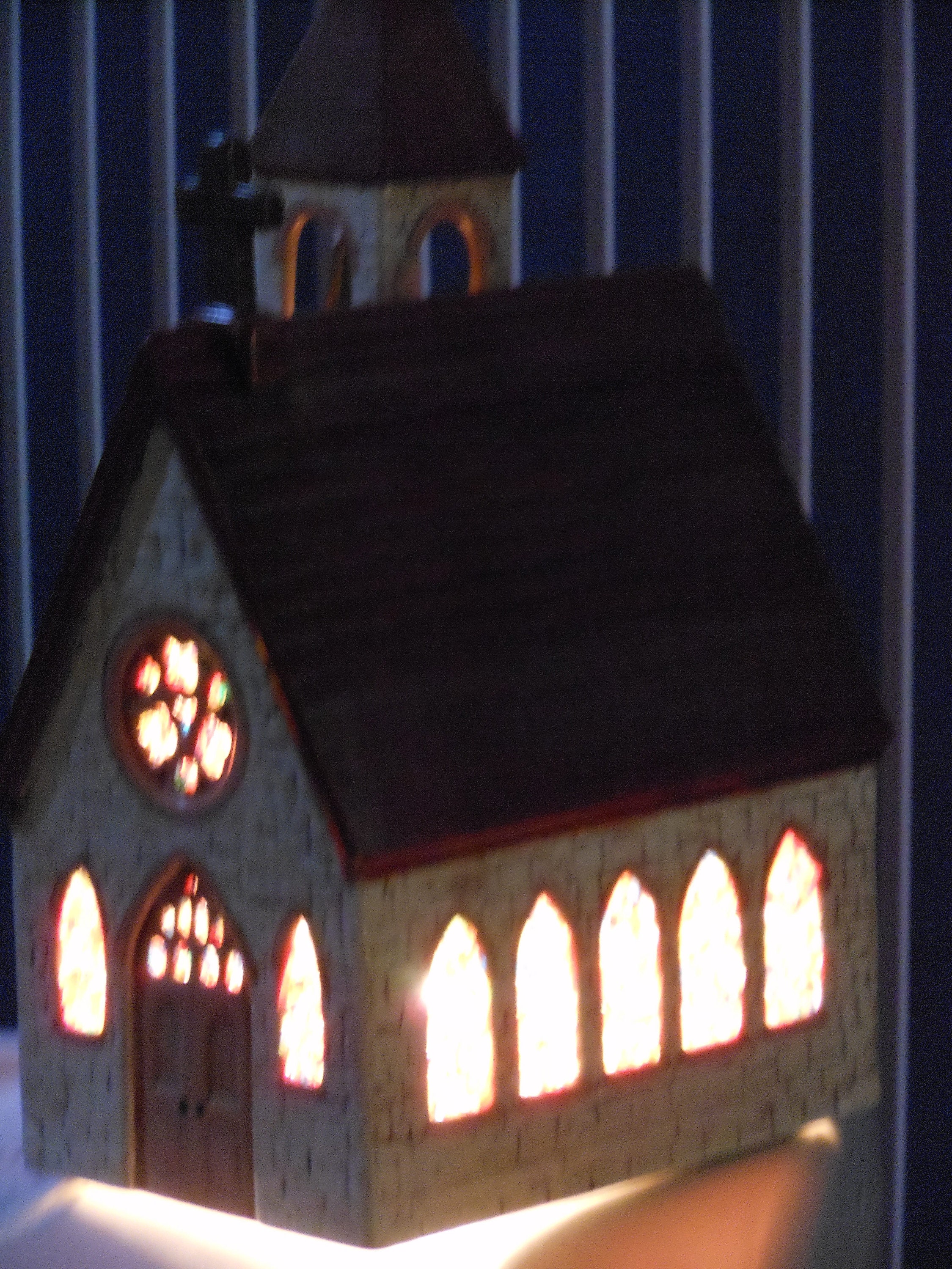 Musical Lighted Christmas Church