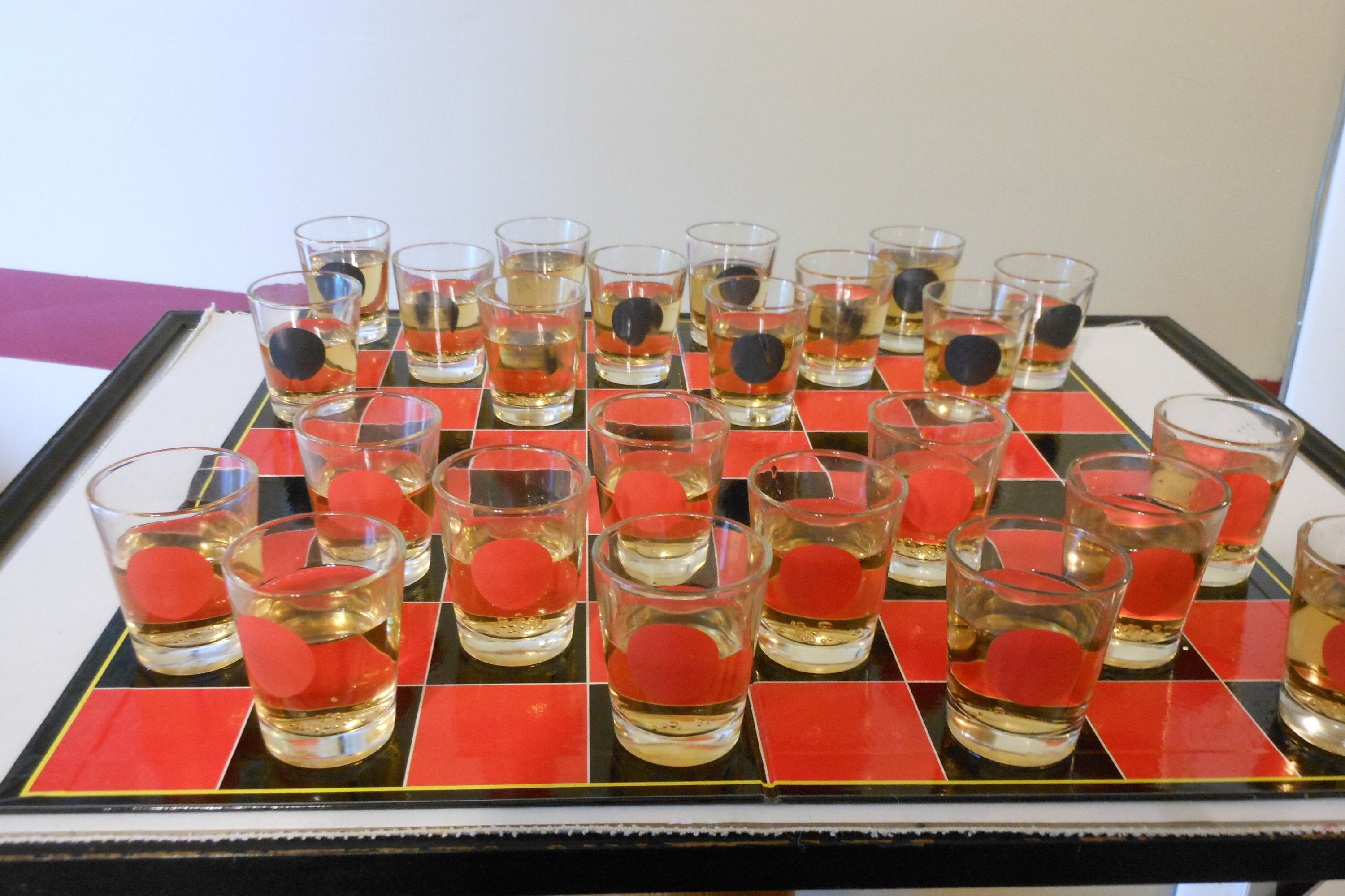 Shotglass Checkers
