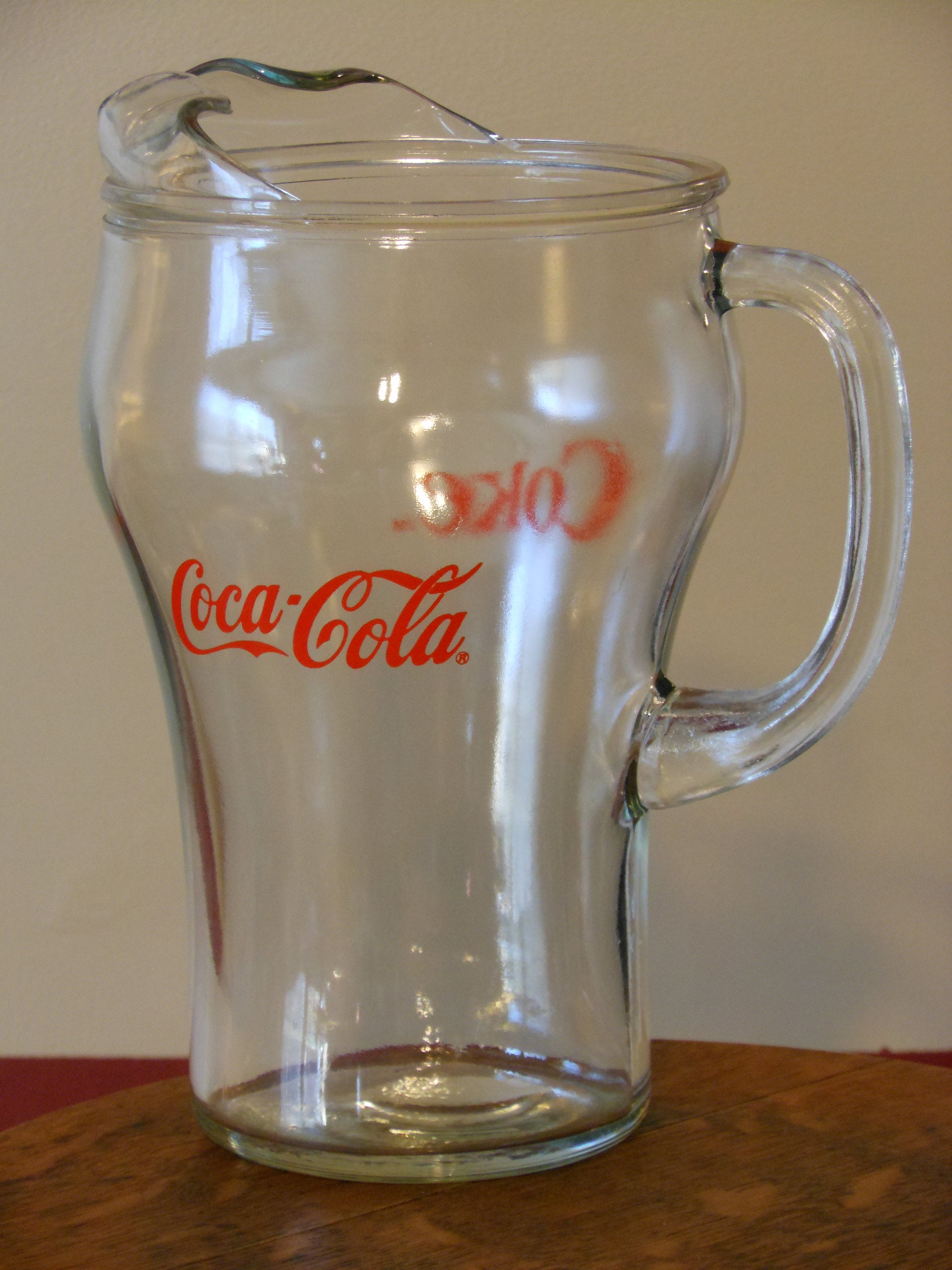 Vintage CocaCola Glass Pitcher