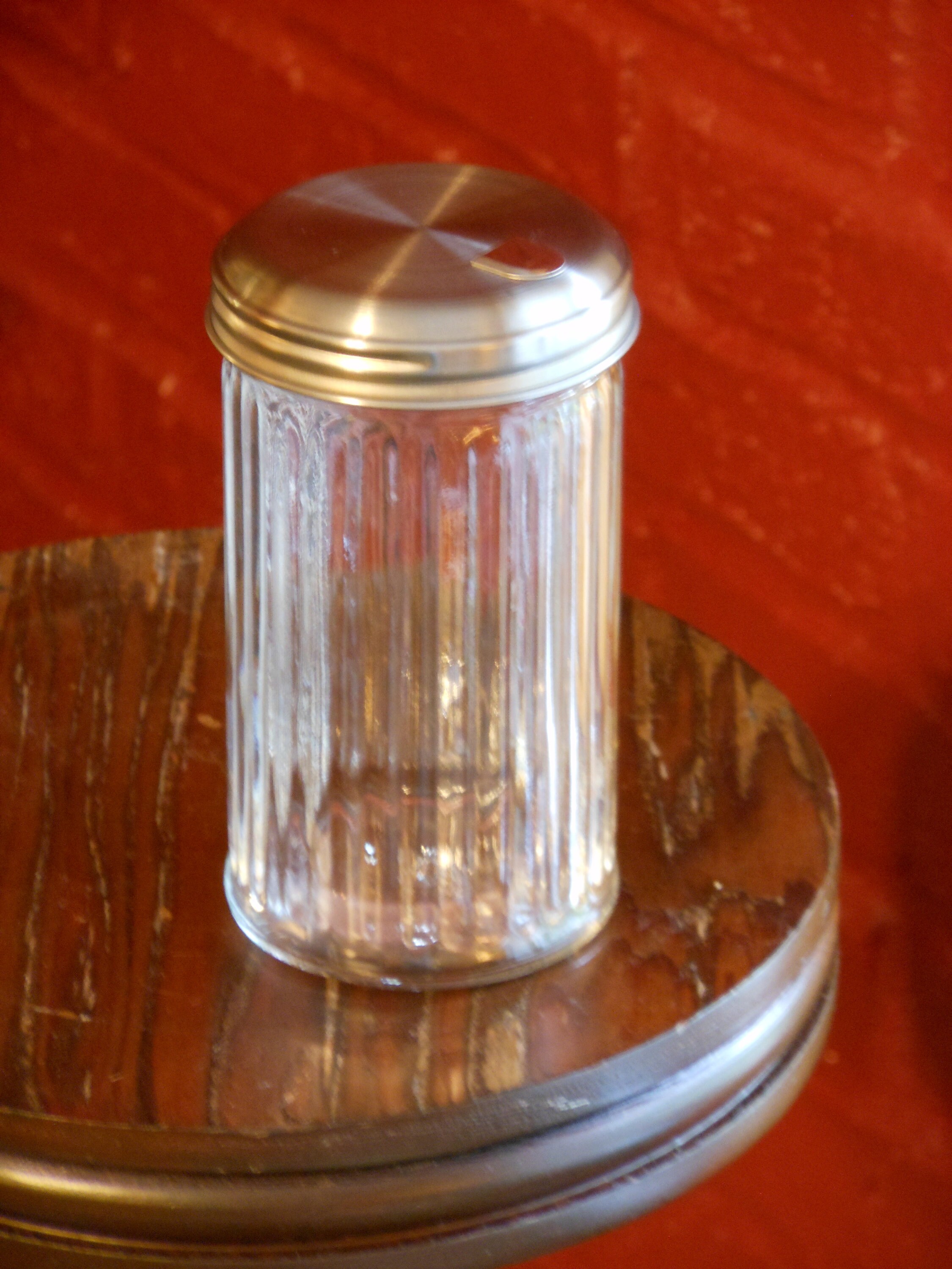 Vintage Anchor Glass Sugar Dispenser