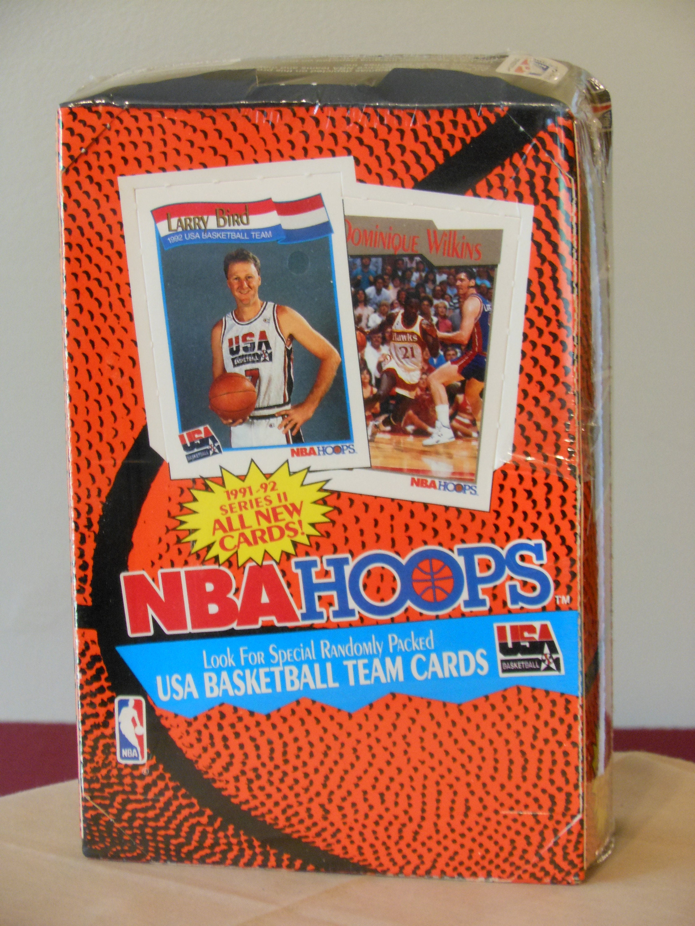 One Box of FactorySealed 199192 Series II NBA Hoops Basketball Cards