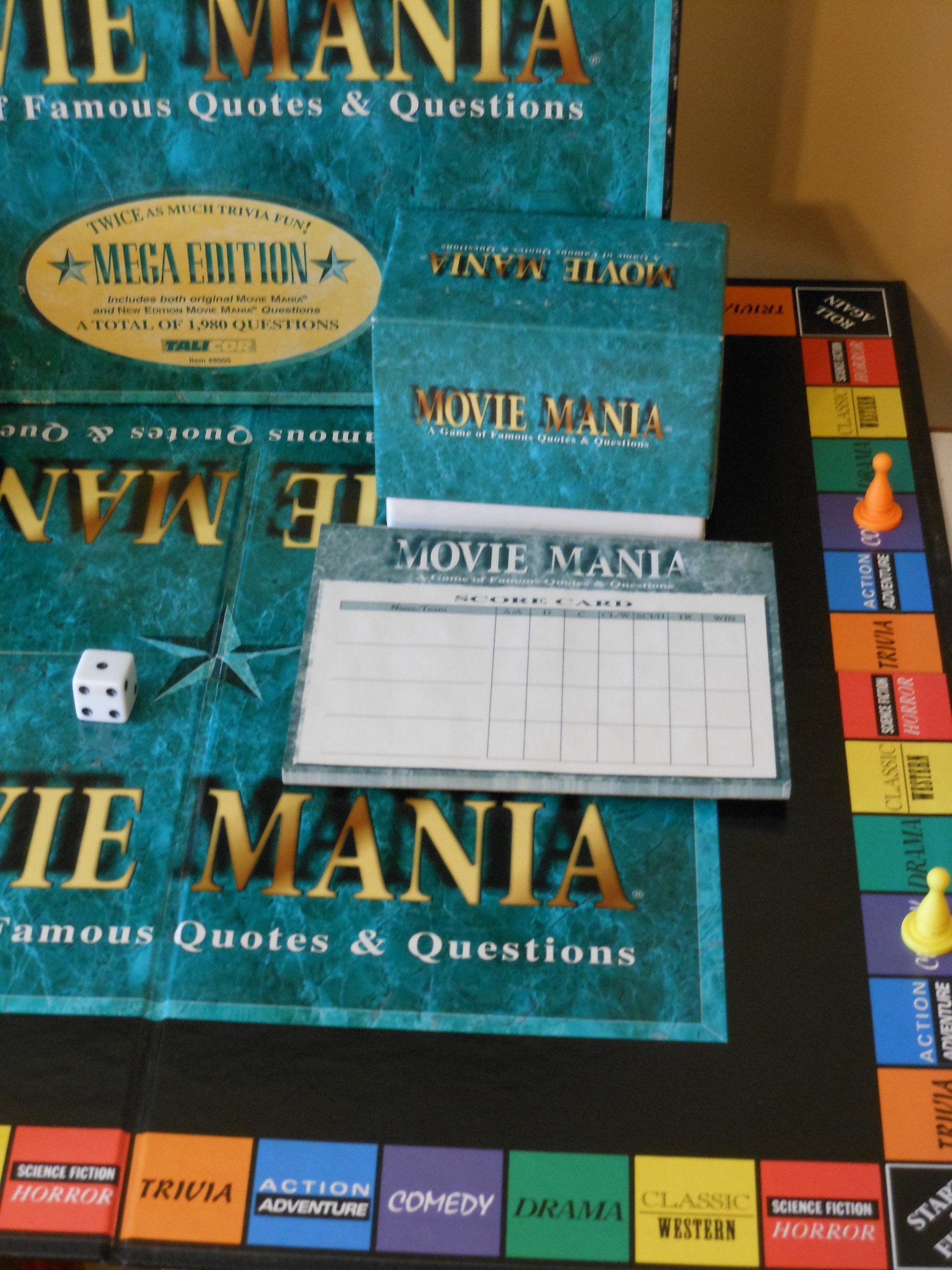 Movie Mania Een spel van beroemde citaten en vragen Etsy Movie Mania Een spel van beroemde citaten en vragen Etsy