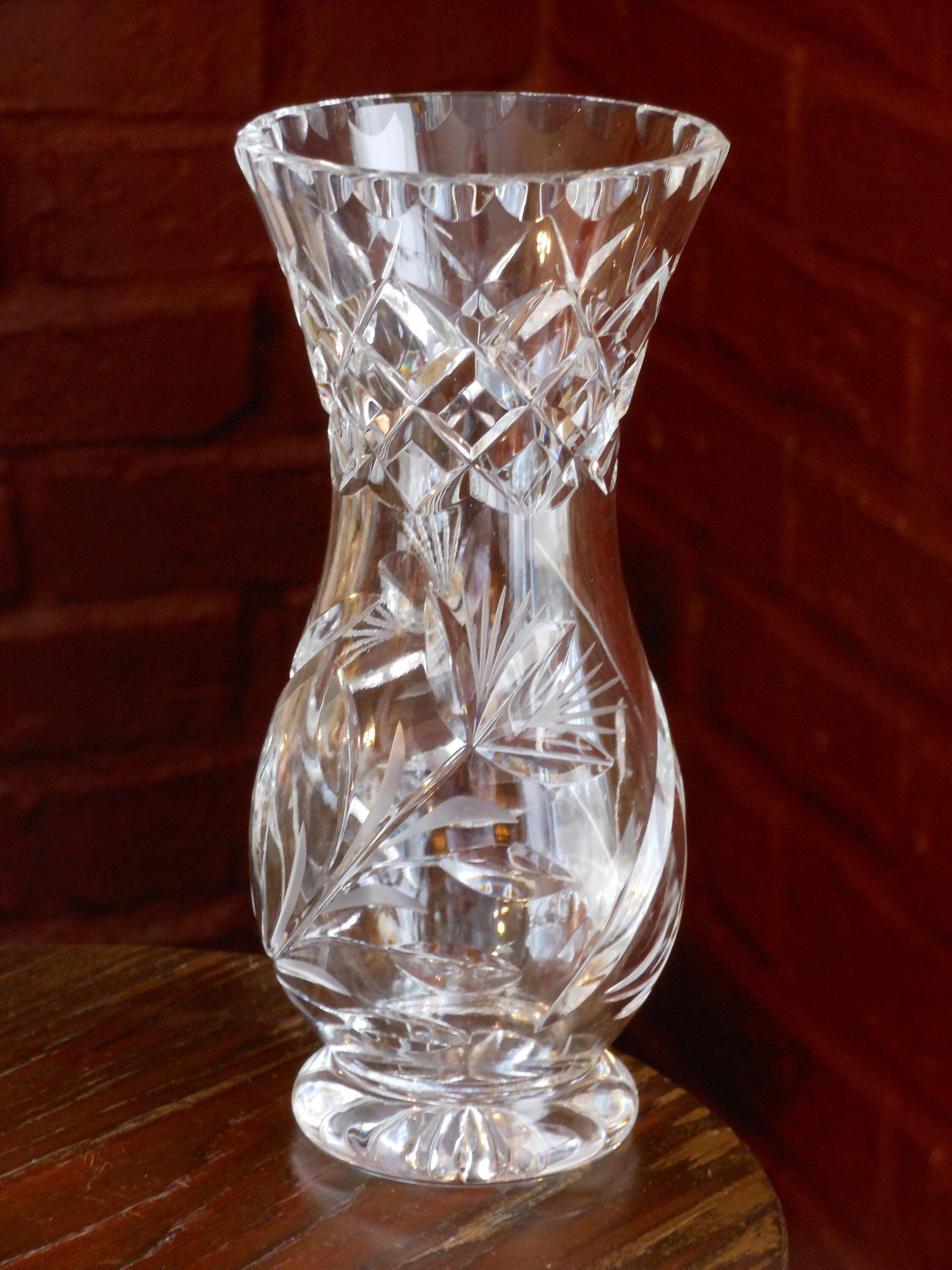 Cut Lead Crystal Vintage Bud Vase (RESERVED)