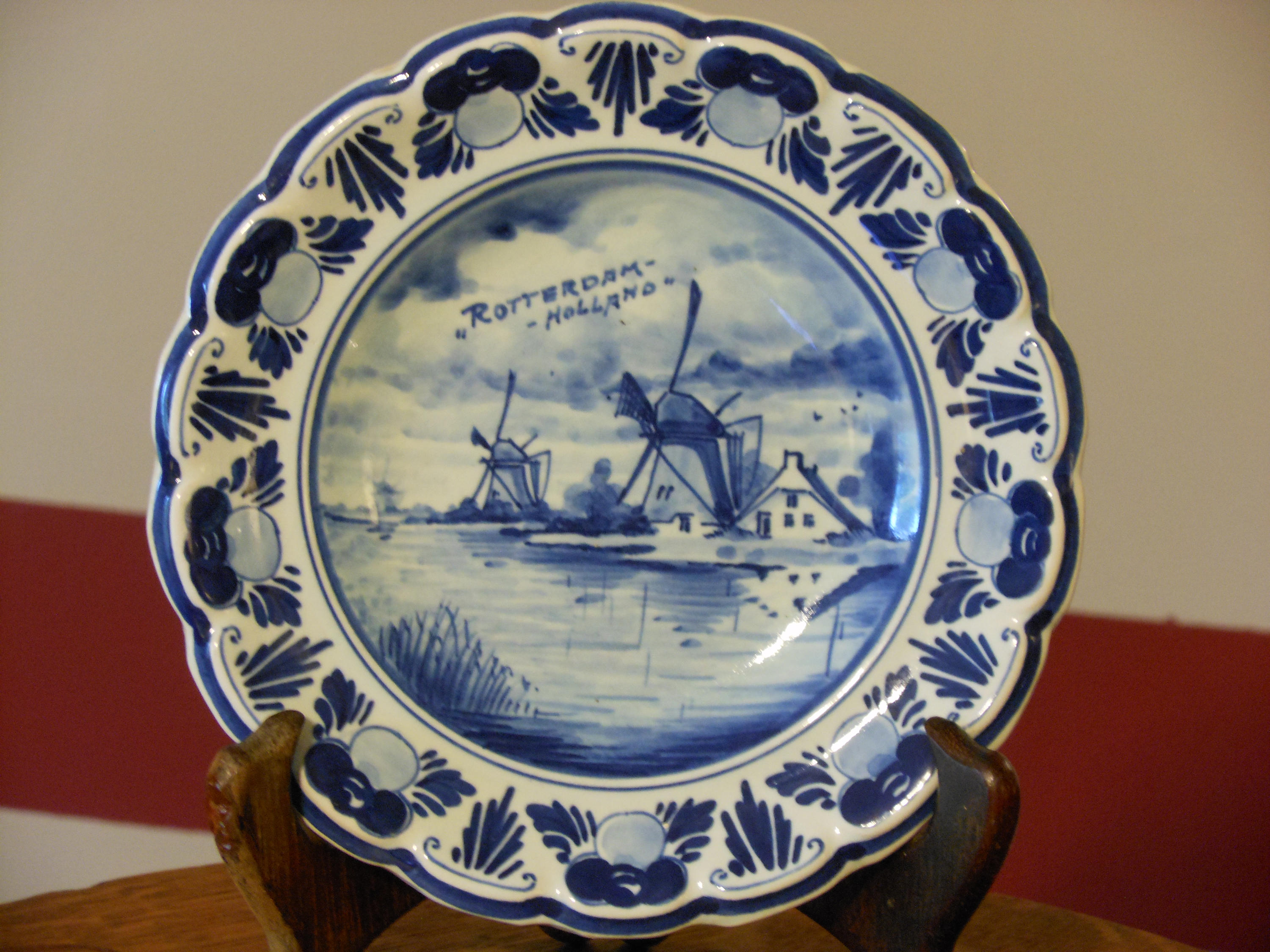 Delft Blauw Rotterdam Holland Collectible Plate