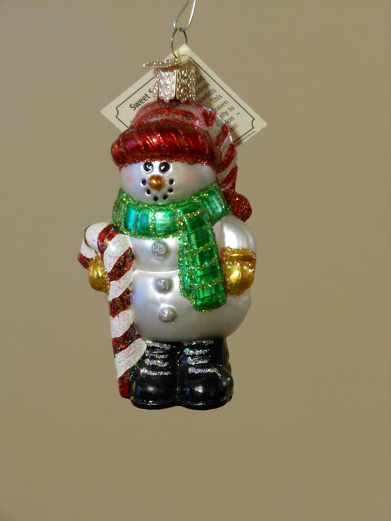 Two Small Glass Christmas Ornaments Merck Family Etsy image 0 - Two Small Glass Christmas Ornaments Merck Family Etsy