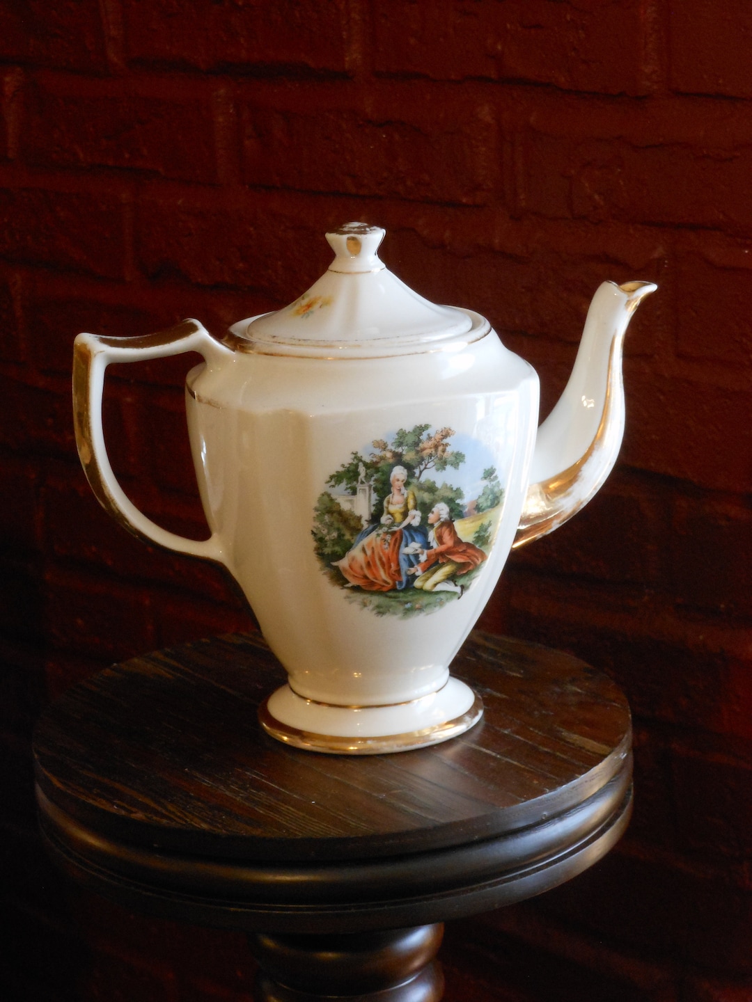 Kingwood China Vintage Victorian Teapot Etsy