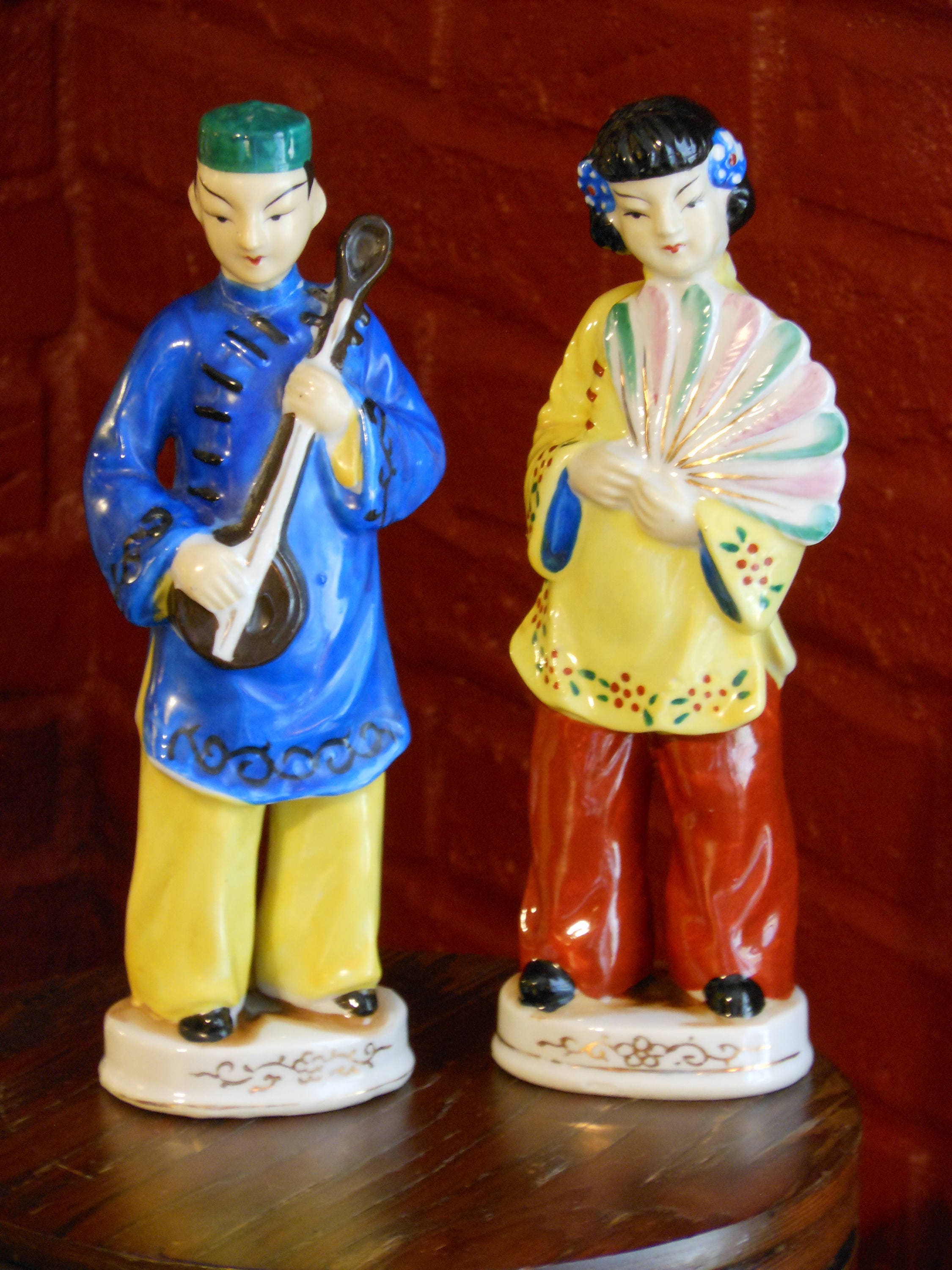 Tall Male & Female Occupied Japan Figurines