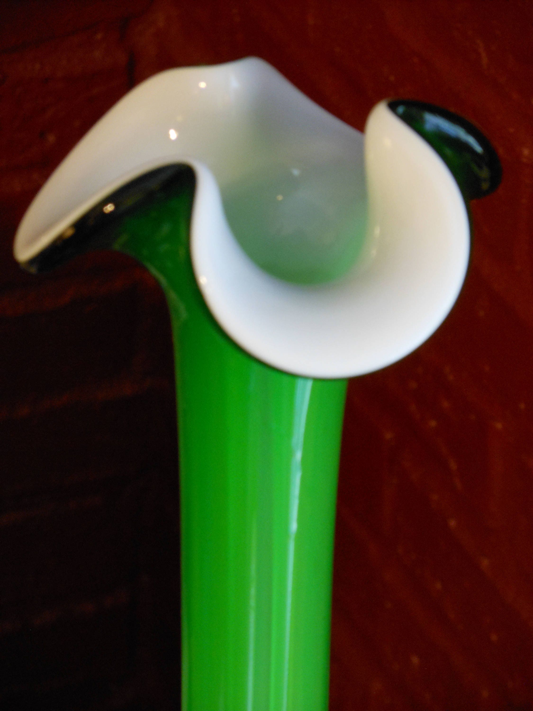 Tall, Bright Green Vase