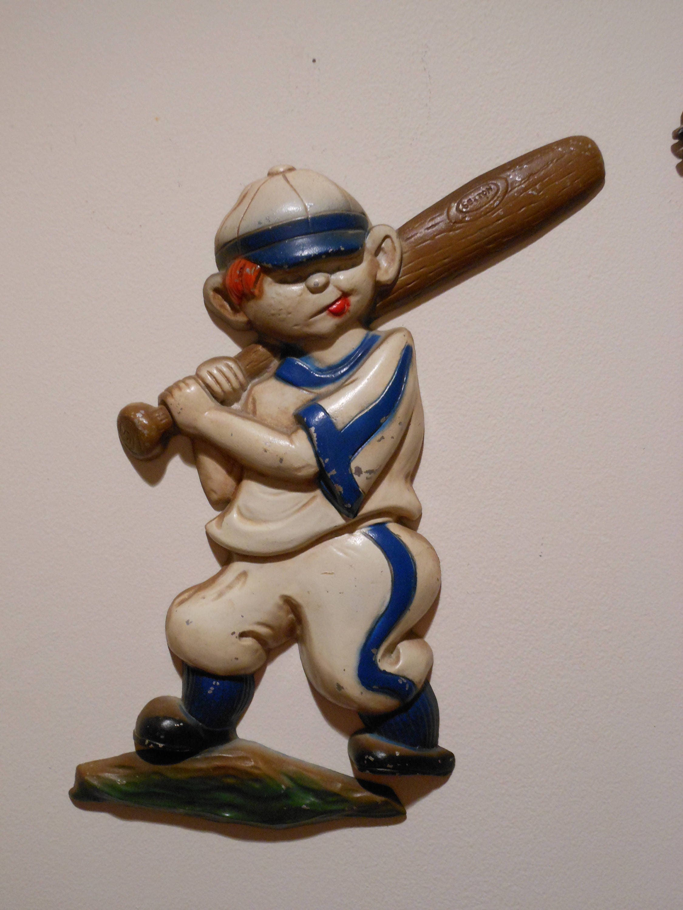 Set of Three Sexton Cast Iron Baseball Figures (1970)