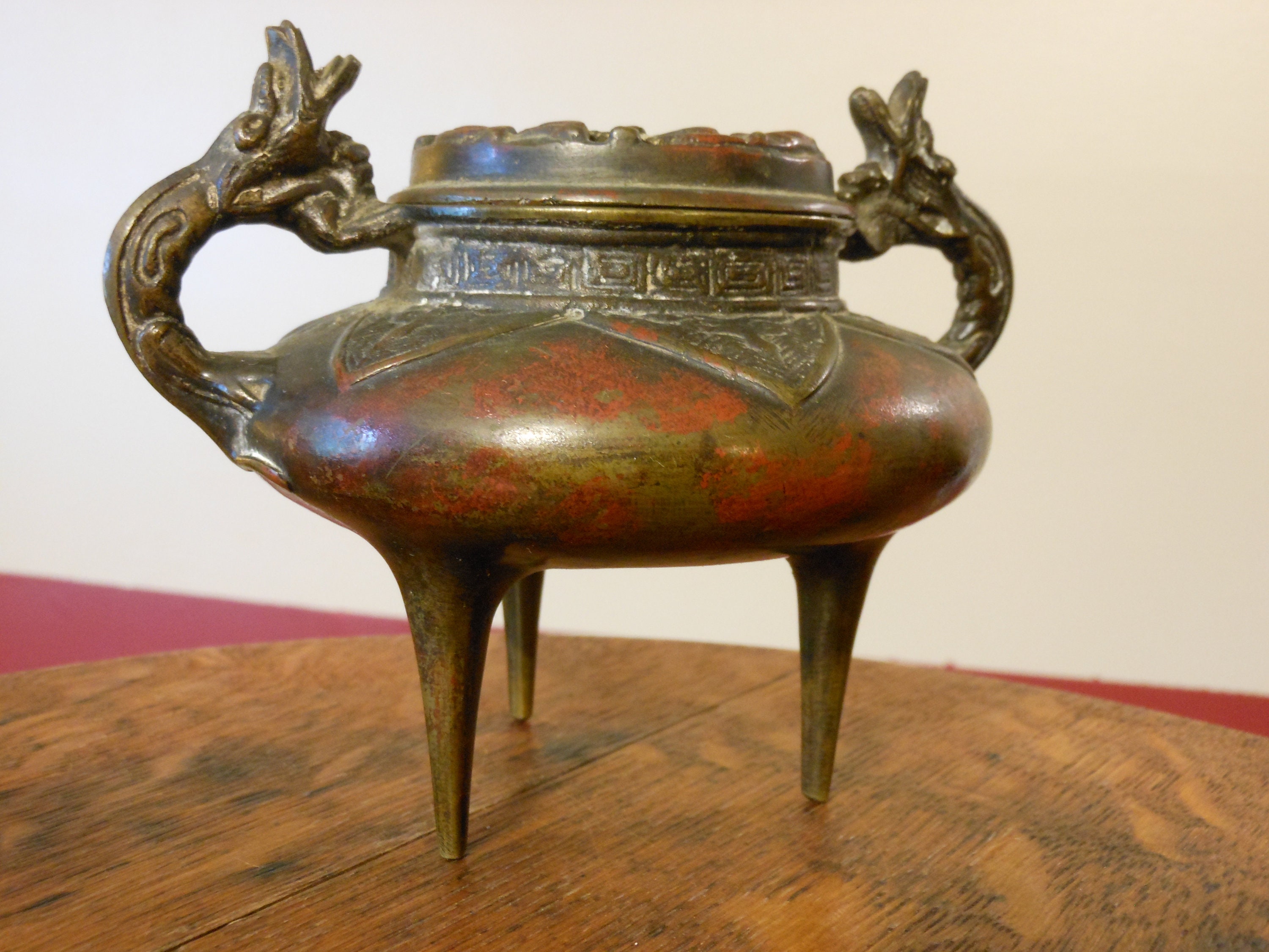 Vintage Bronze Incense Burner