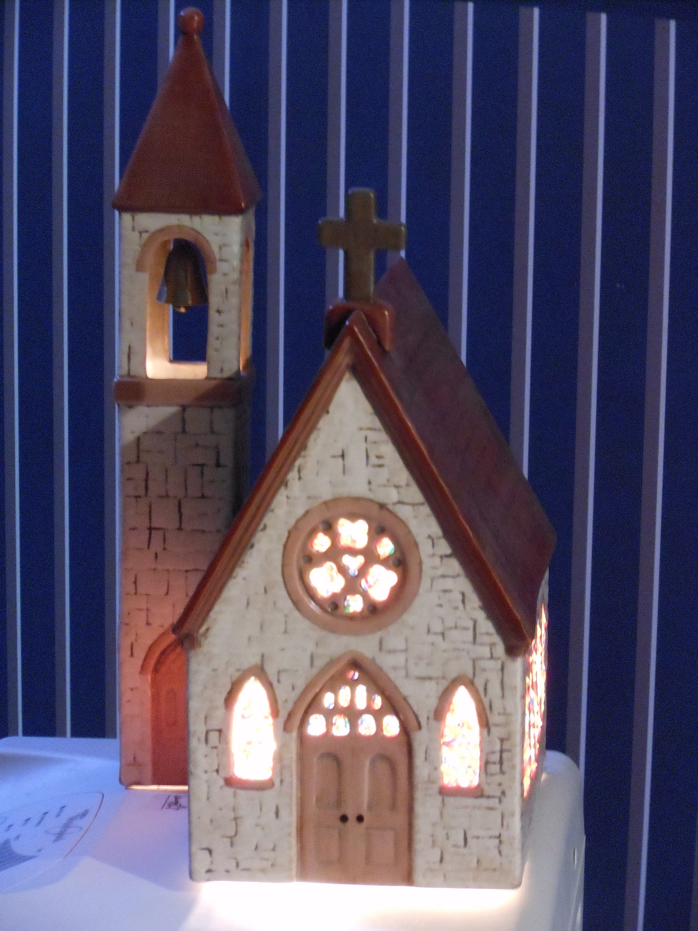 Musical Lighted Christmas Church