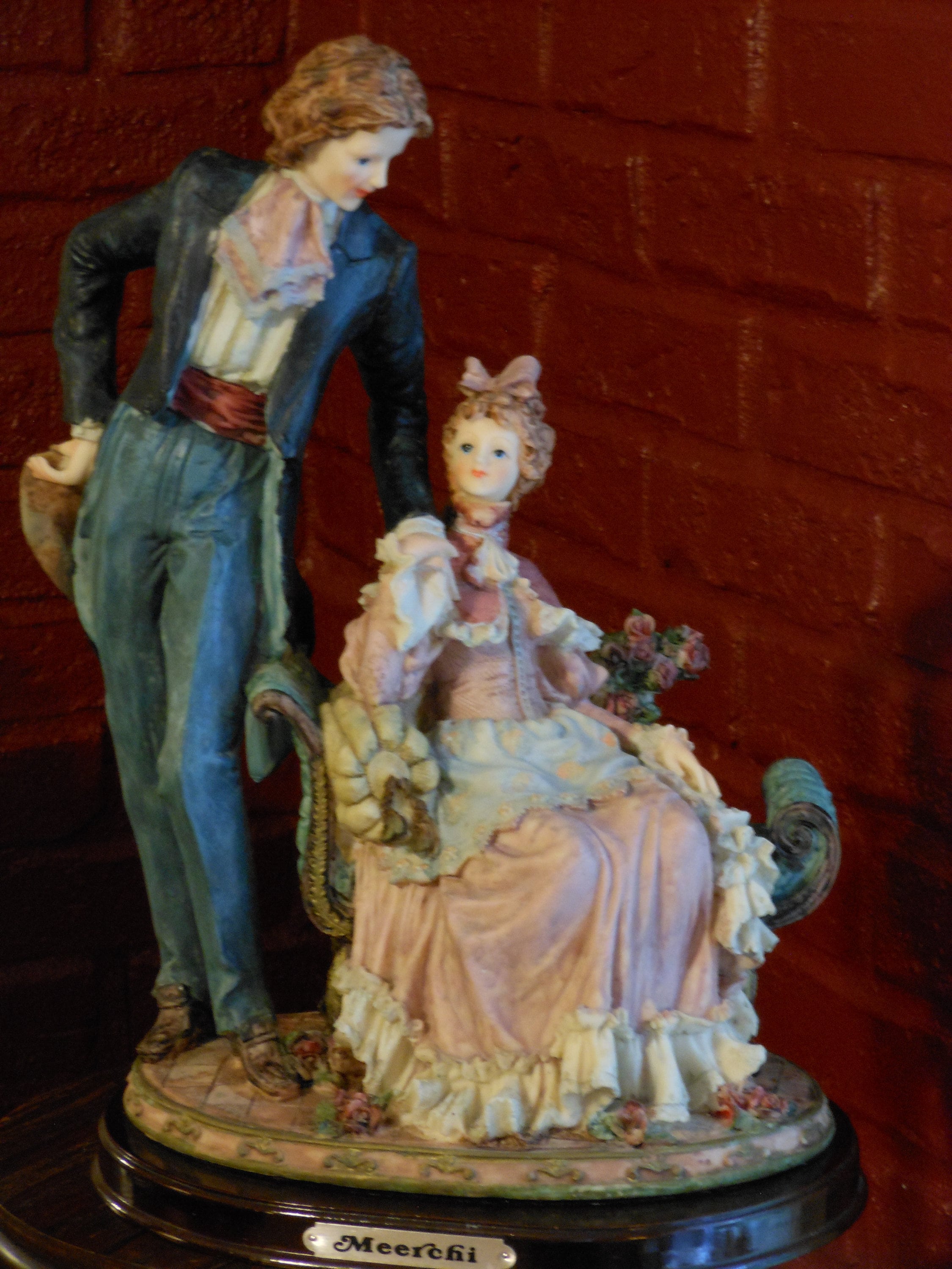 Meerchi French Colonial Couple Figurine