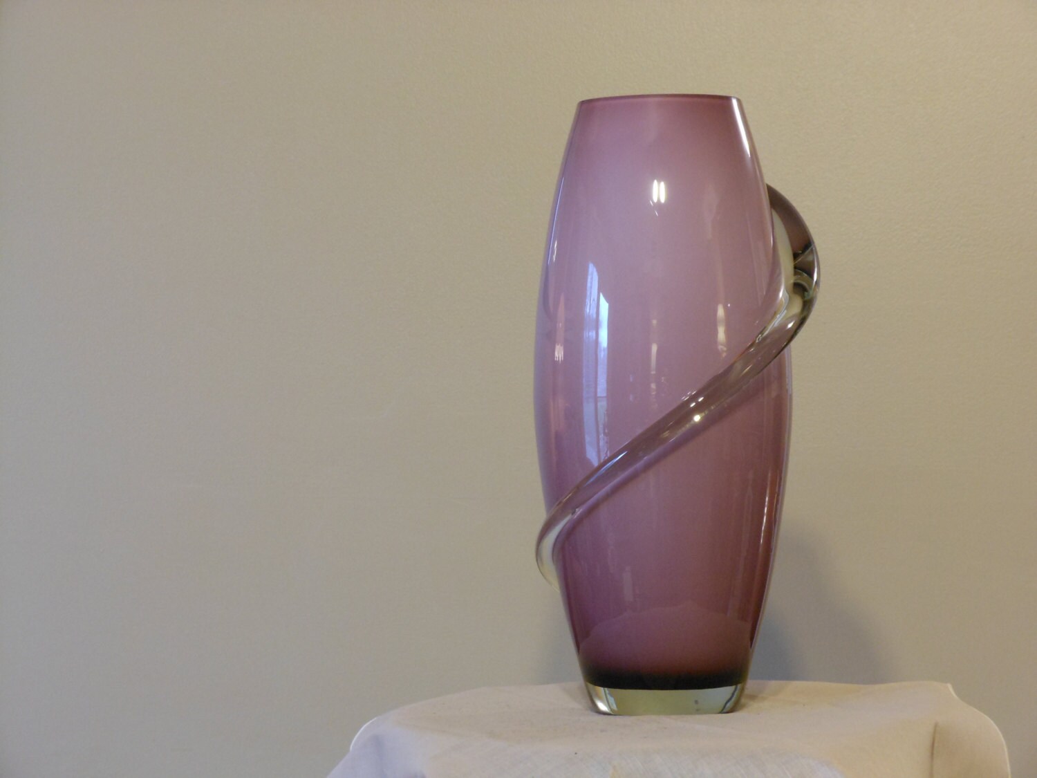Tall Stylish Mauve Vase