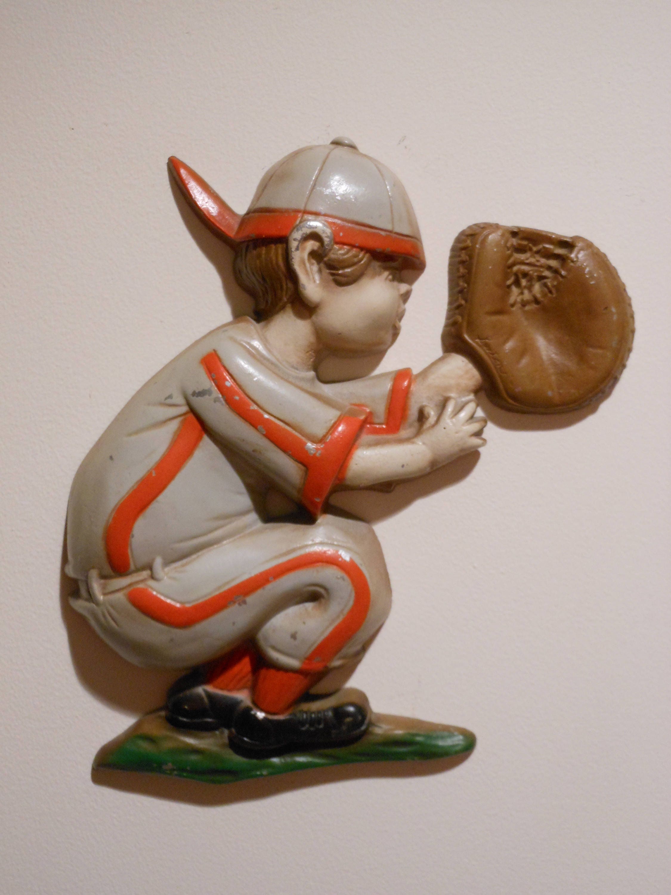 Set of Three Sexton Cast Iron Baseball Figures (1970)
