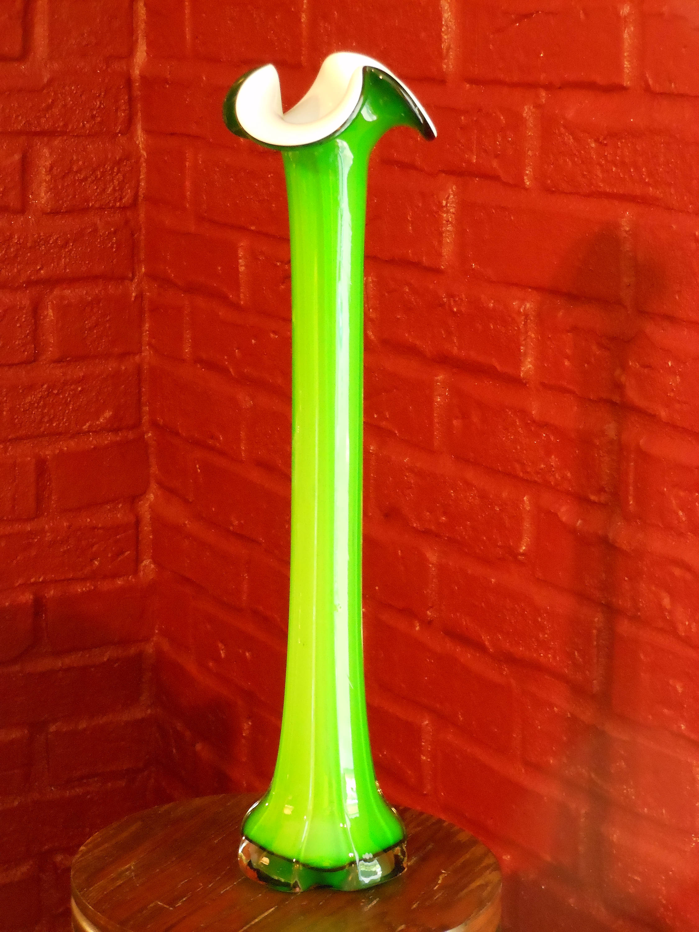 Tall, Bright Green Vase
