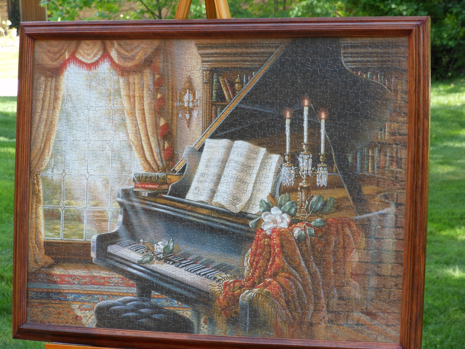 Large Framed Grand Piano Jigsaw Puzzle Etsy