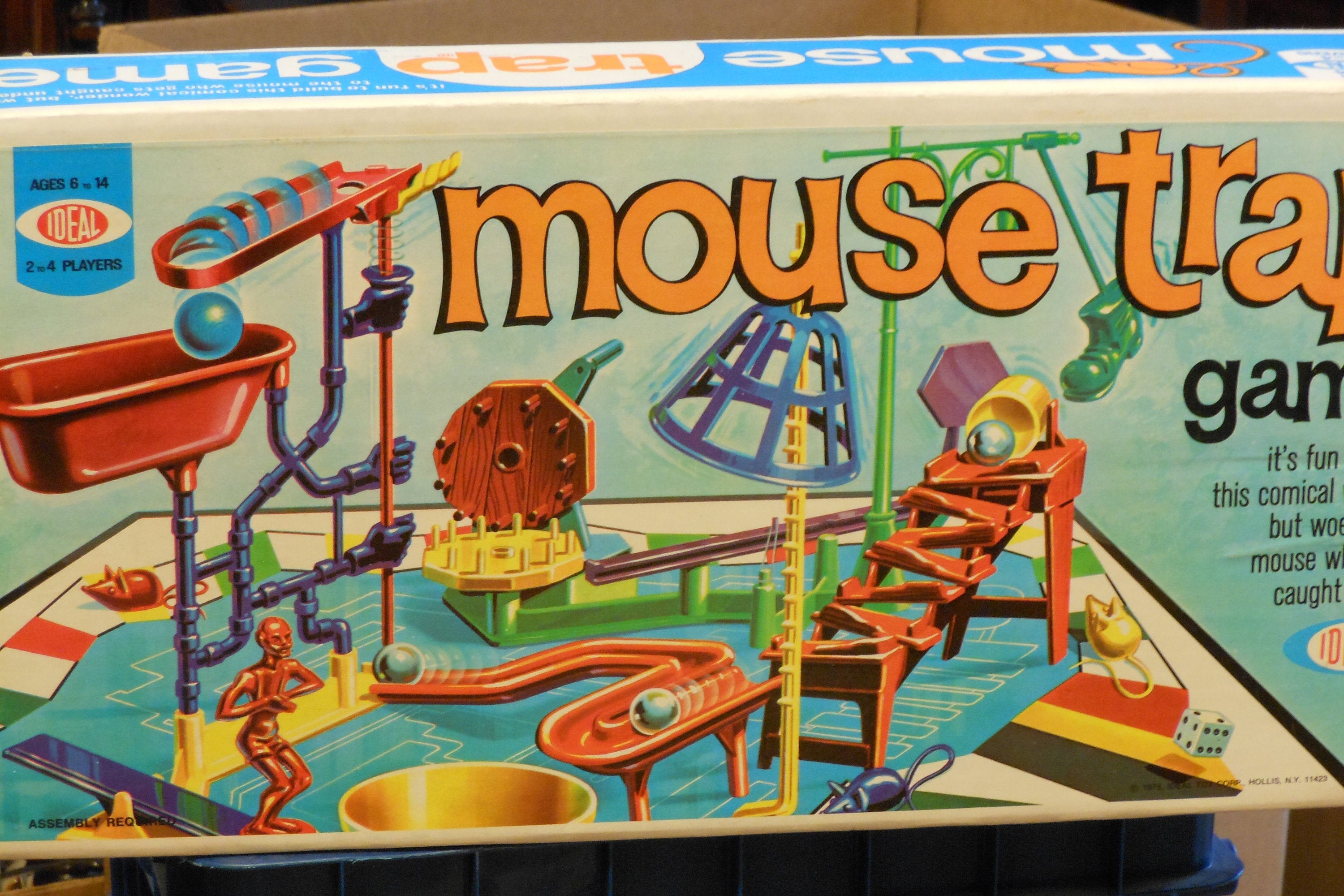 IDEAL MOUSE TRAP BOARD GAME 1964 ORIGINAL AND COMPLETE