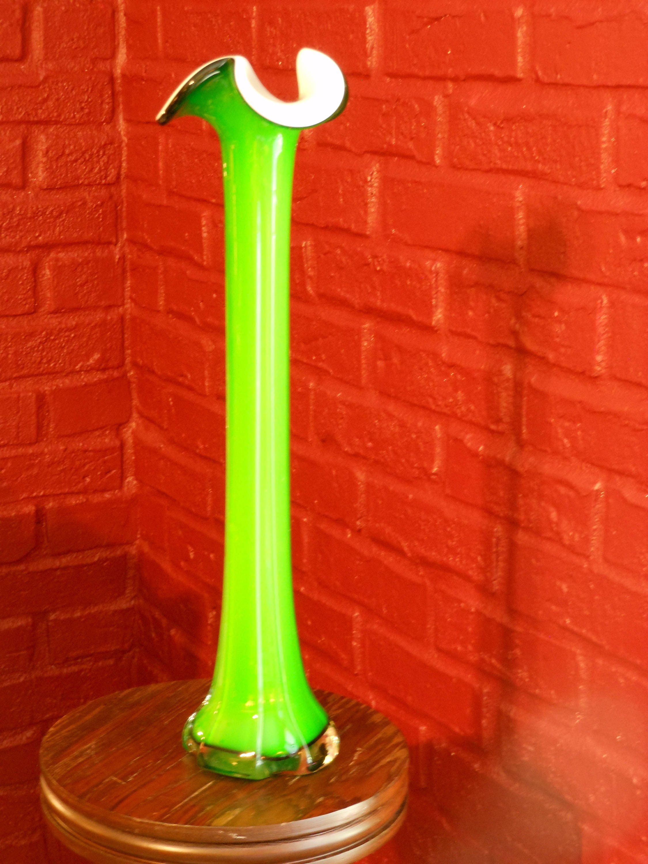 Tall, Bright Green Vase
