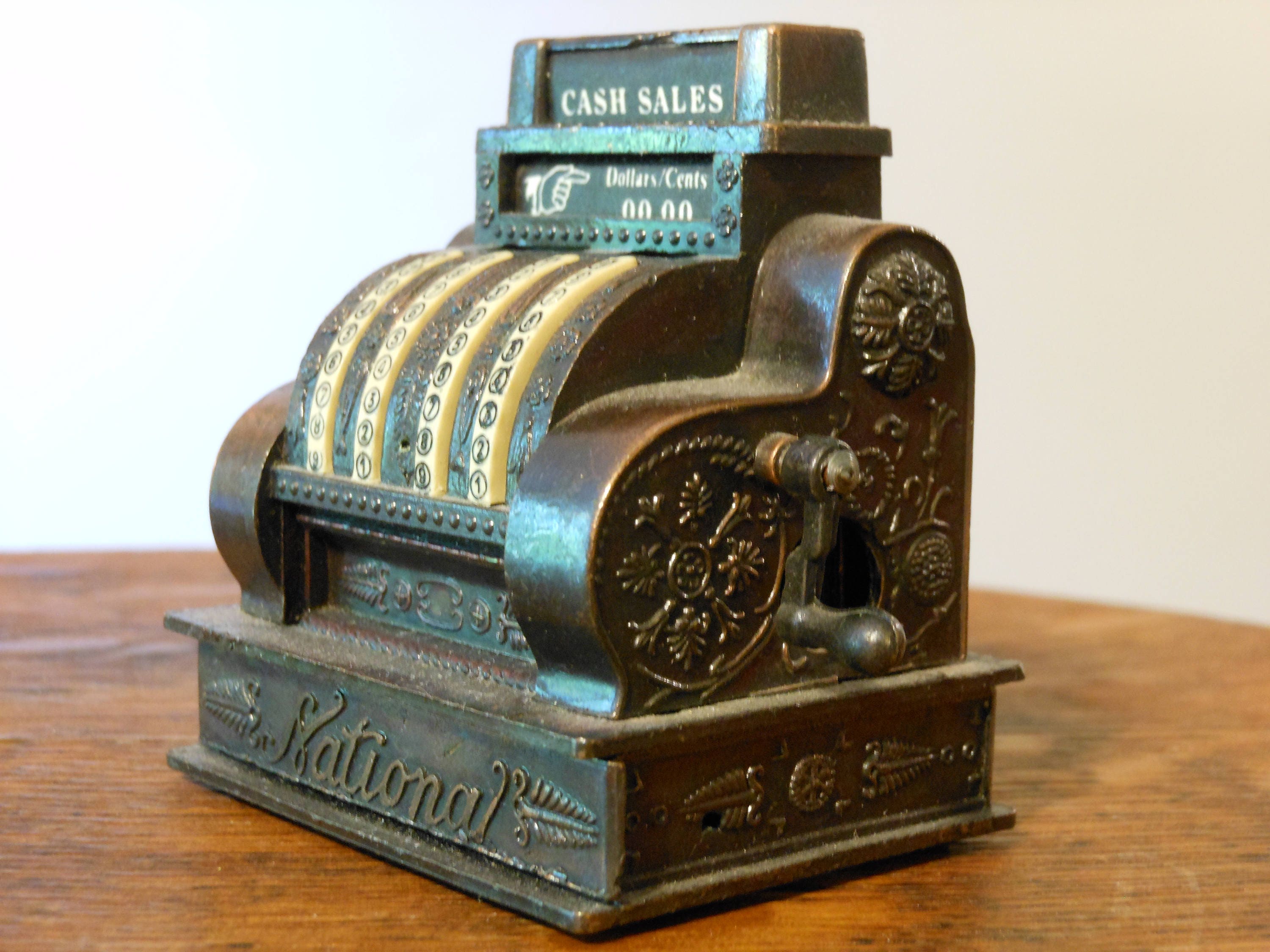 Vintage National Cash Register Die Cast Pencil Sharpener
