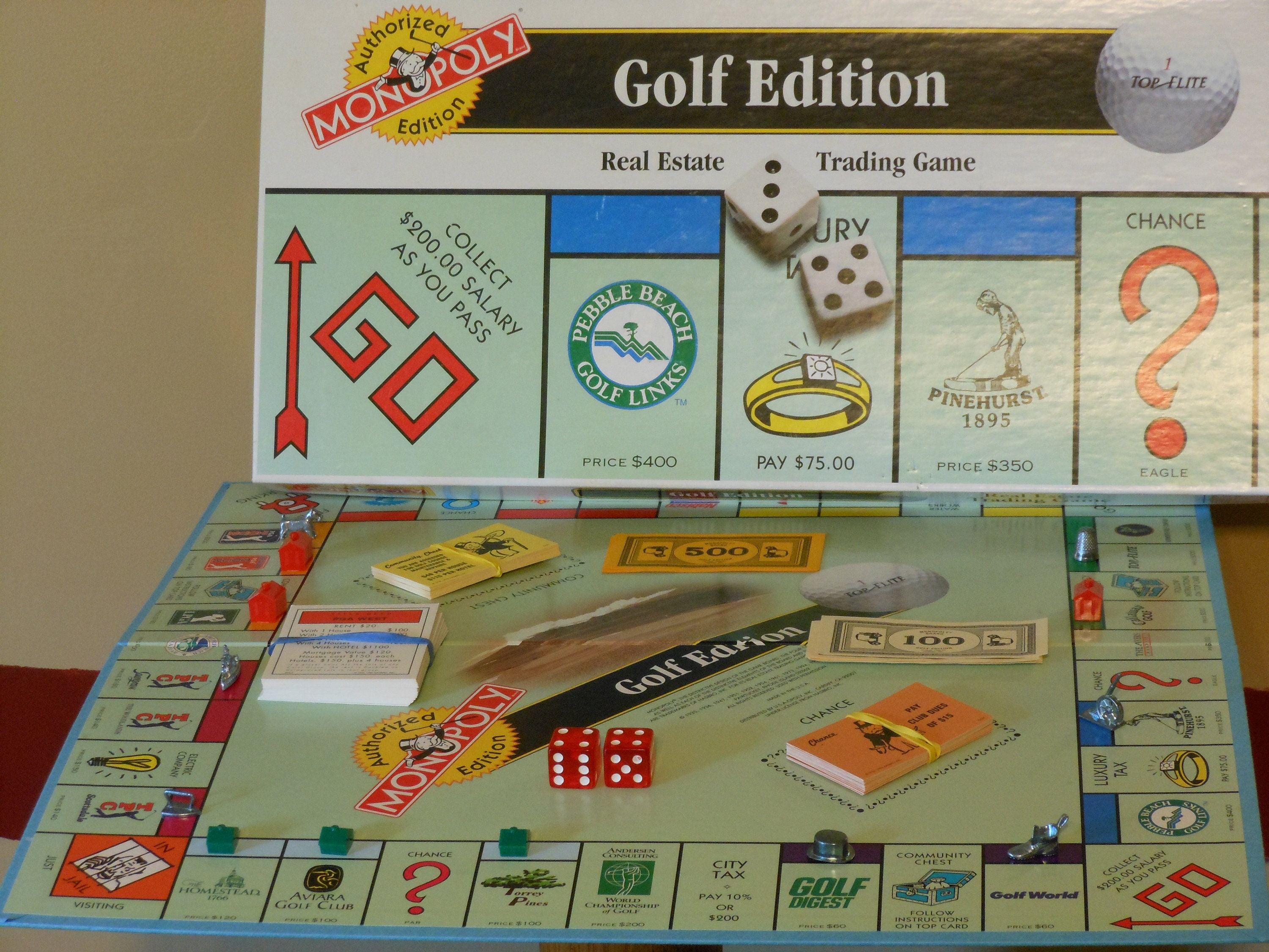 Monopoly Authorized Golf Edition Game