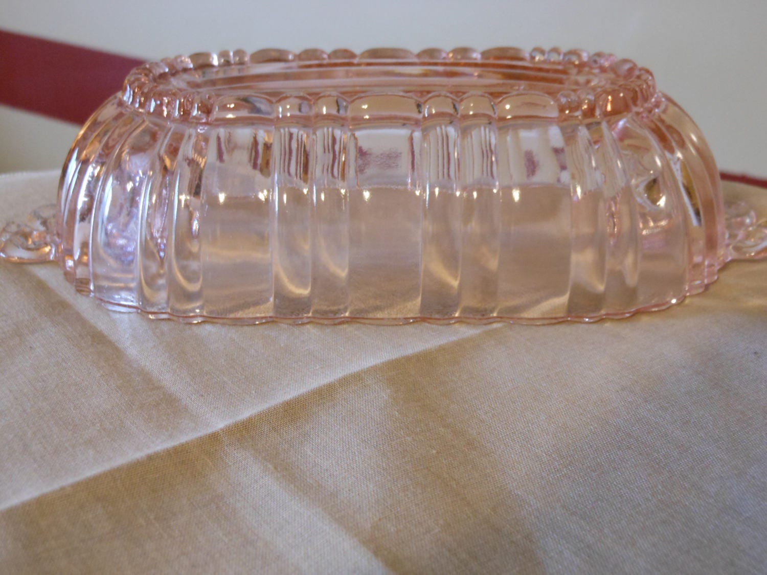 Small Pink Depression Glass Bowl