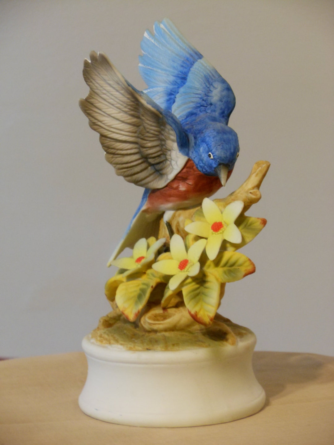 Porcelain Bisque Vintage Shafford Blue Bird - Etsy