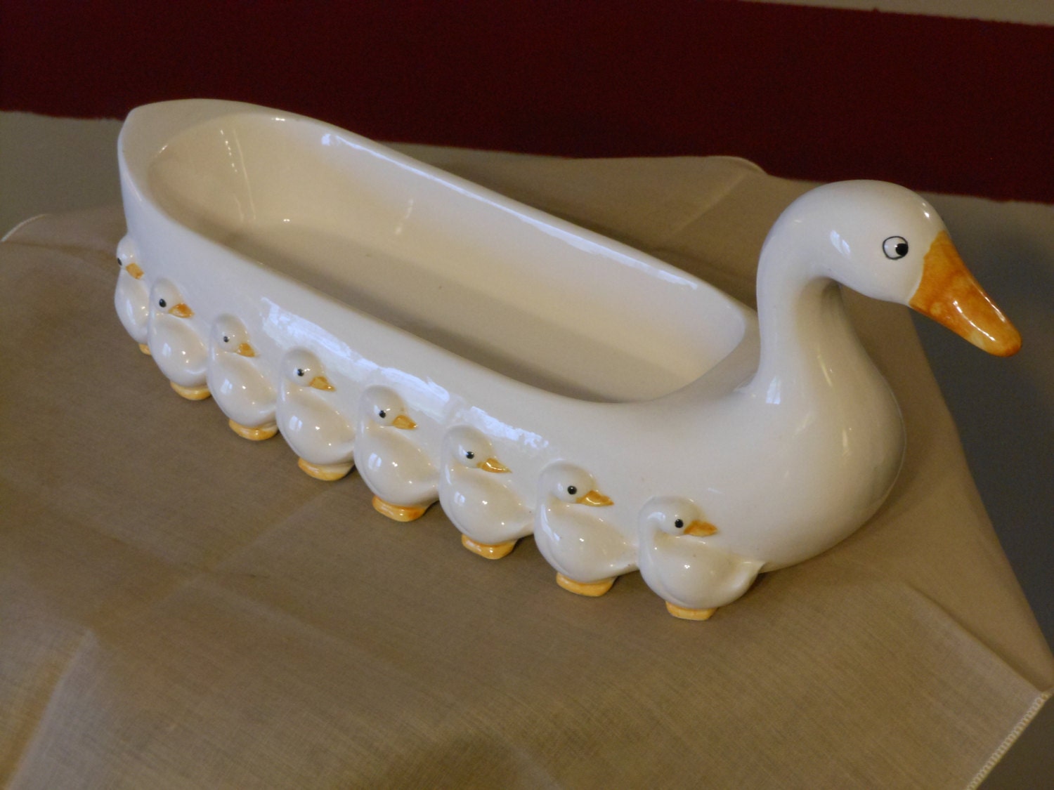 Fitz & Floyd Ducks Cracker Dish (1981)