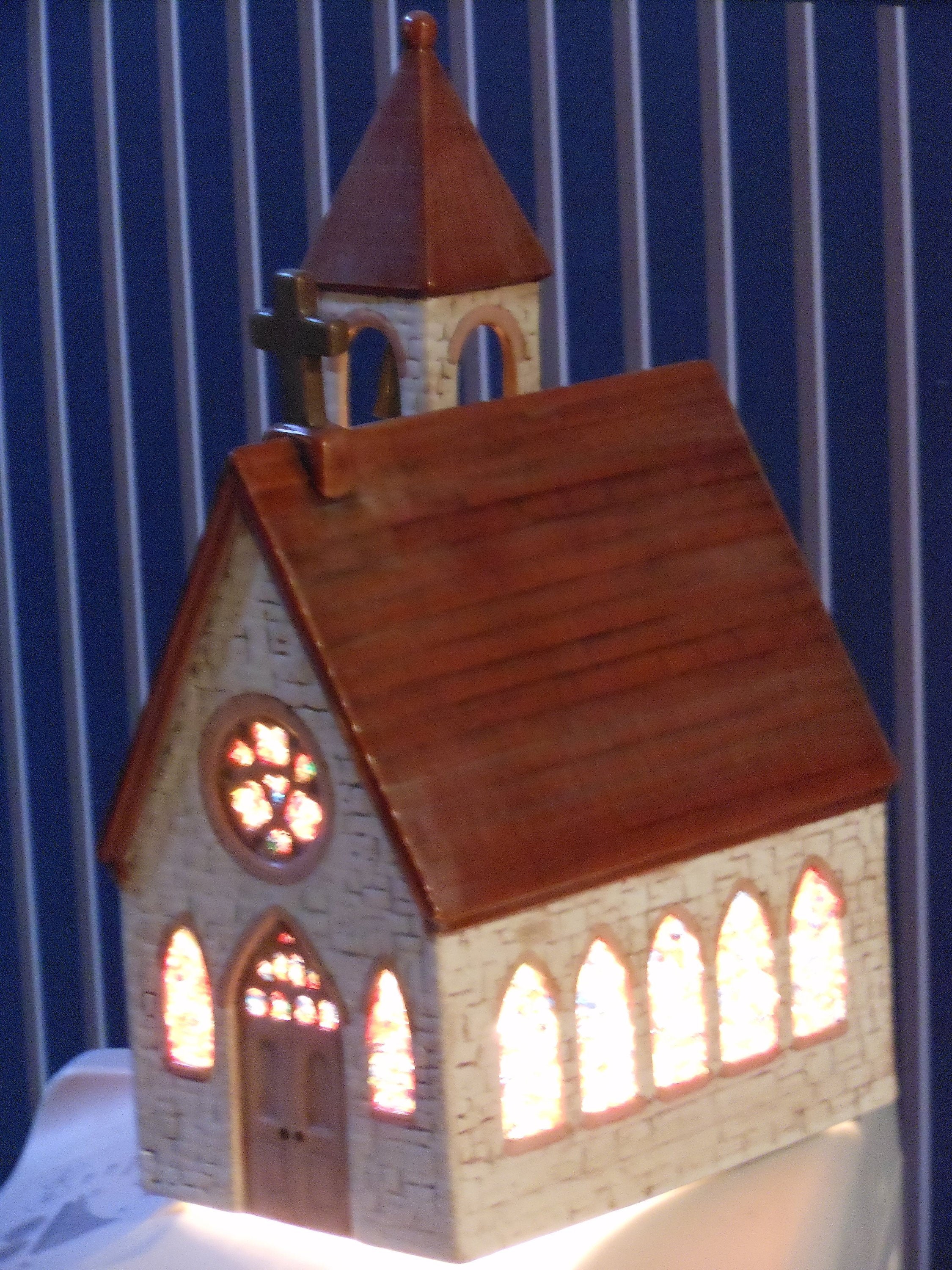 Musical Lighted Christmas Church
