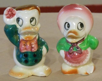 Vintage Duck Character Salt and Pepper Shakers