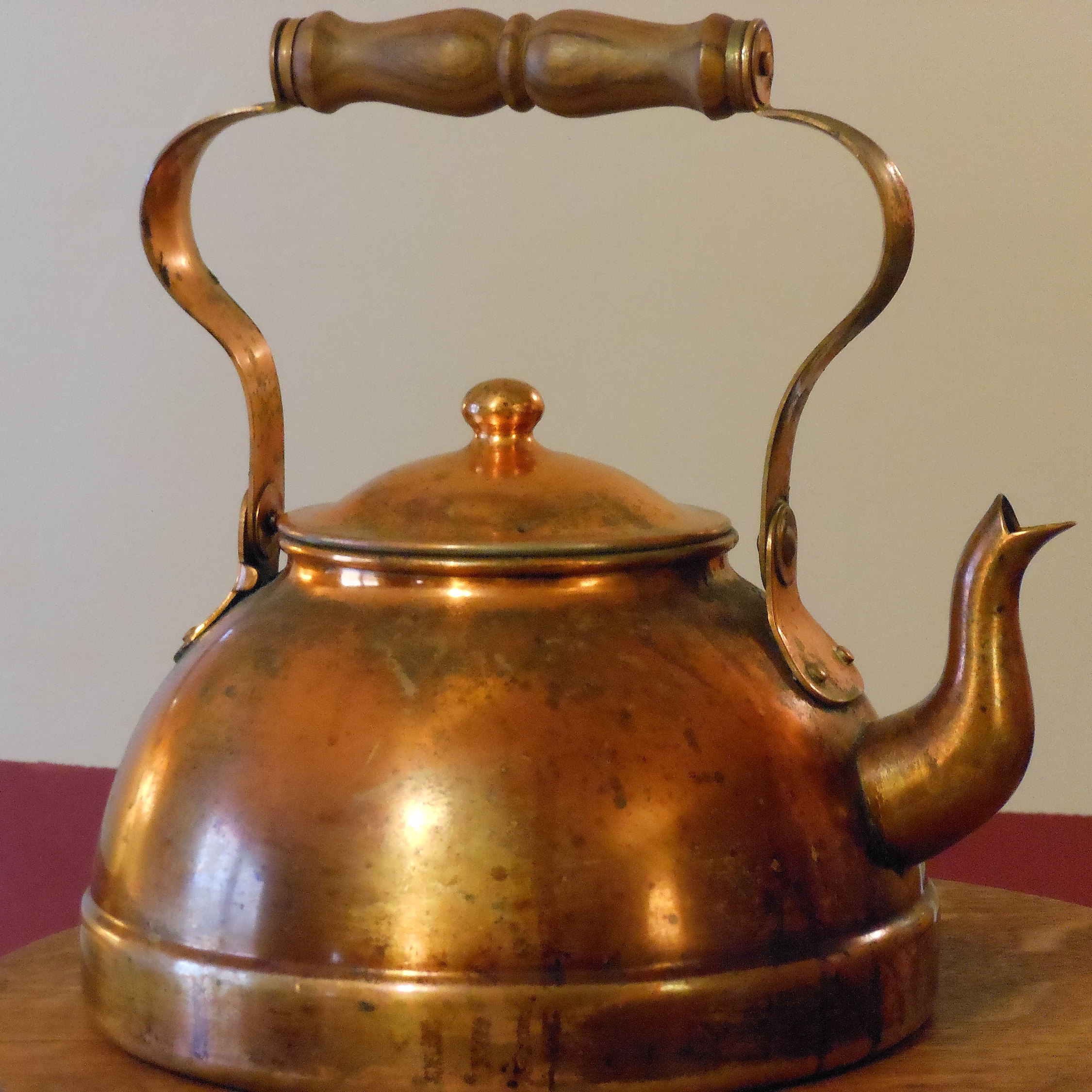 Vintage Copper Tea Pot, Tagus Portugal