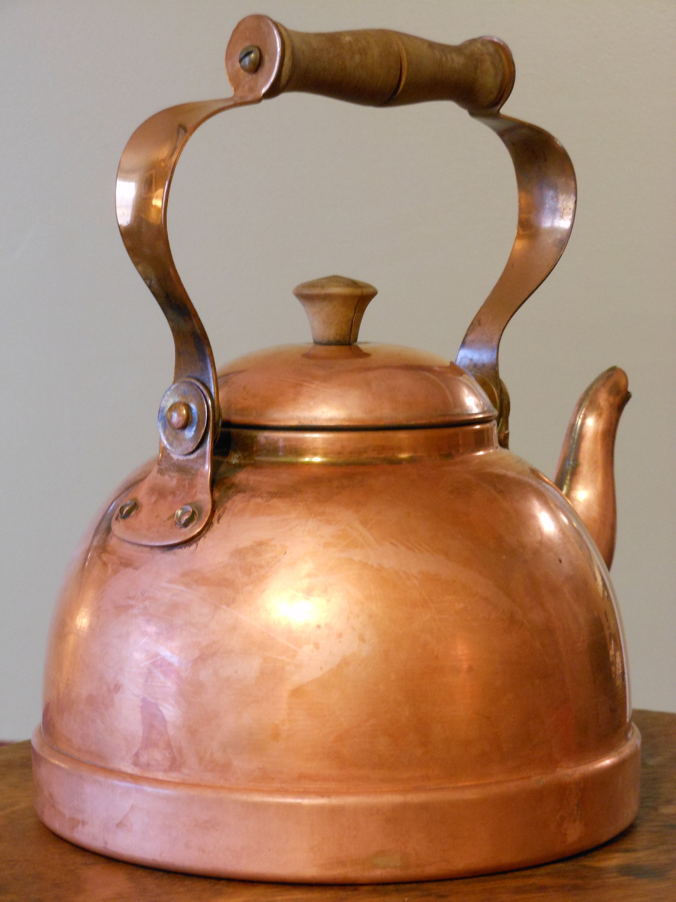 Vintage Copper Tea Kettle Portugal