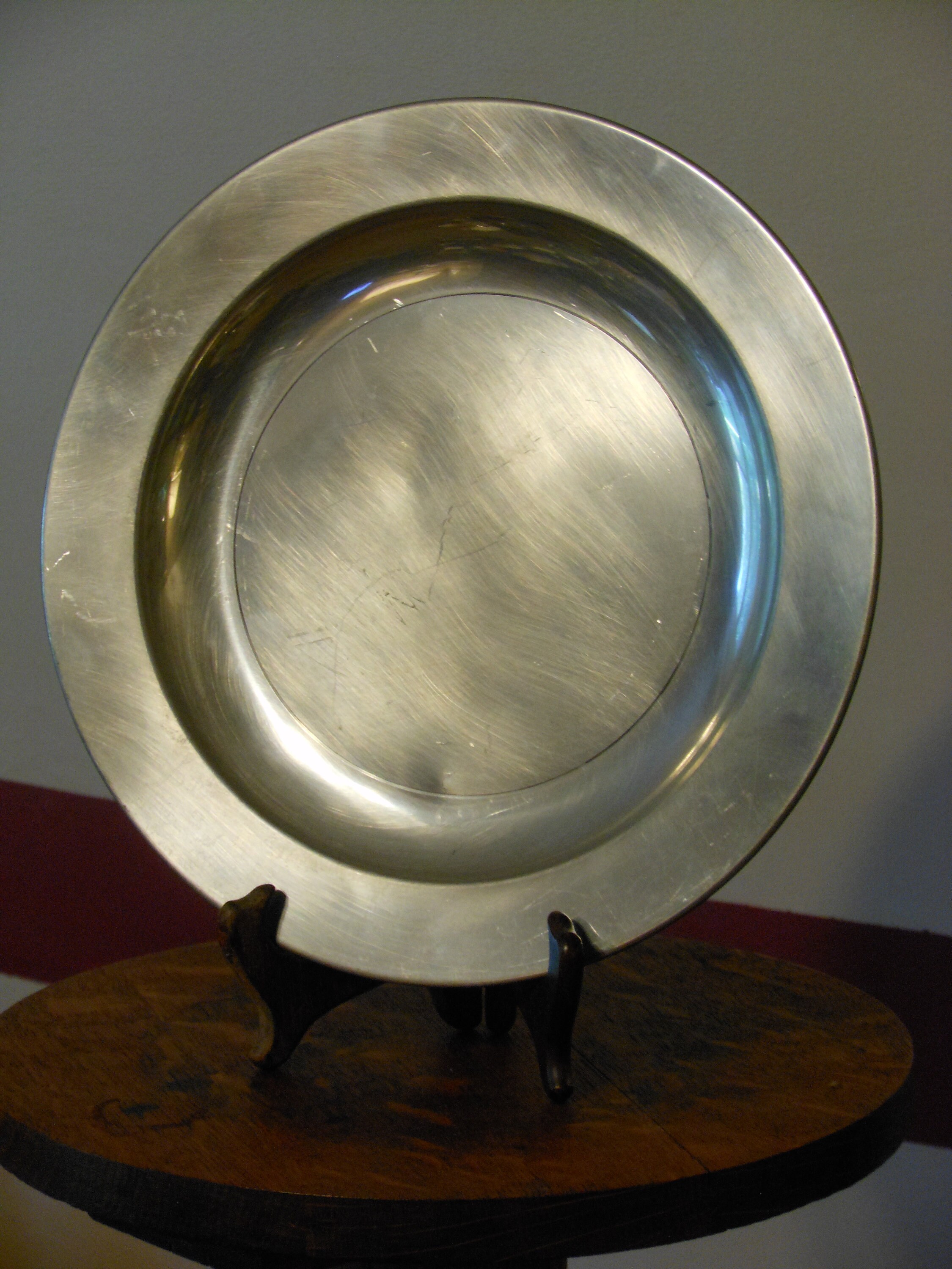 Williamsburg Restoration Stieff Vintage Pewter Plate