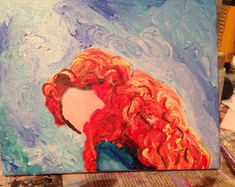 Merida Princess of Dunbroch Inspired Painting