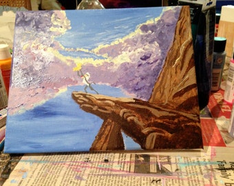 Pride Rock Inspired Painting