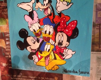 Mickey Mouse and Friends Inspired Painting