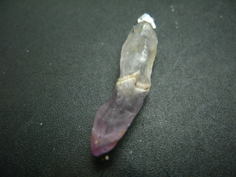 Rare Auralite Super 23 Amethyst Silver Pendant From Canada 1.7