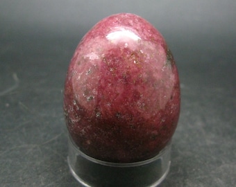 Large Rhodonite Egg From Canada - 100 Grams - 1.7"