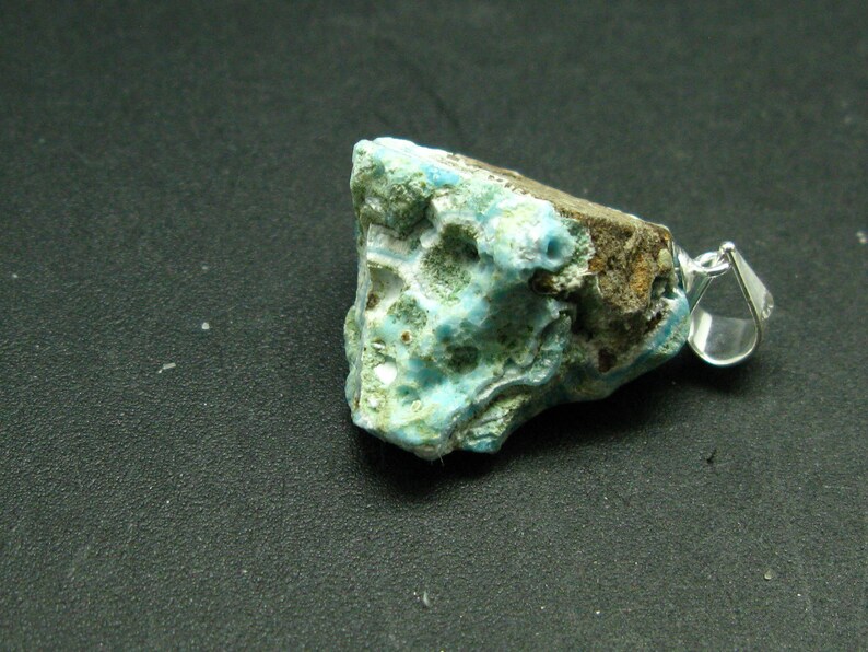 Botryoidal Hemimorphite 925 Silver Pendant From China 1.2
