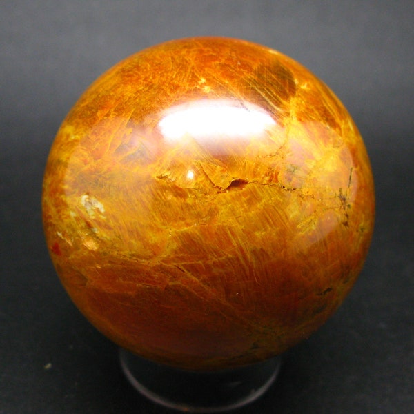 Rare Golden Orpiment & Realgar Sphere Ball from Russia - 2.2" - 319.3 Grams