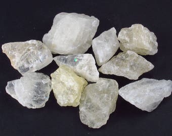 Rare Lot of 10 Golden Amblygonite Crystals from Brazil
