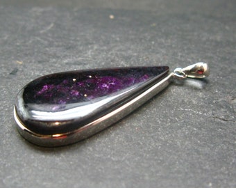 Sugilite Silver Pendant From South Africa - 1.8" - 9.54 Grams