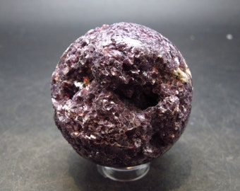 Lepidolite sphere from  Brazil - 1.7"