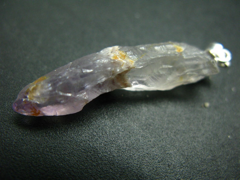 Rare Auralite Super 23 Amethyst Silver Pendant From Canada 1.7