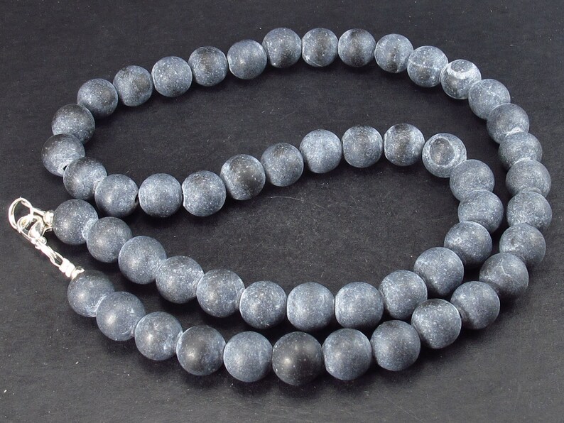 7/" VERY RARE BLACK SHAMANITE SHAMMANITE BLACK CALCITE BRACELET