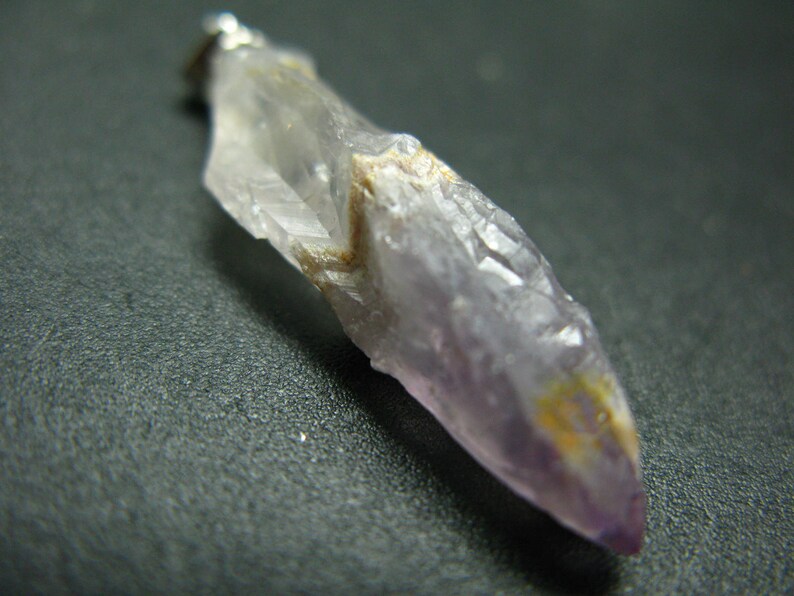 Rare Auralite Super 23 Amethyst Silver Pendant From Canada 1.7