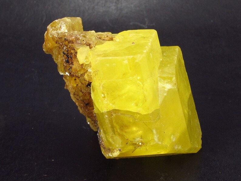 Large Yellow Sulphur Sulfur Crystal Italy 1.8 Etsy
