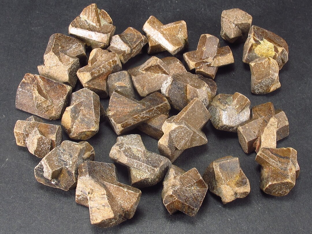 Lot of 25 Perfect Staurolite Crystals From USA Etsy