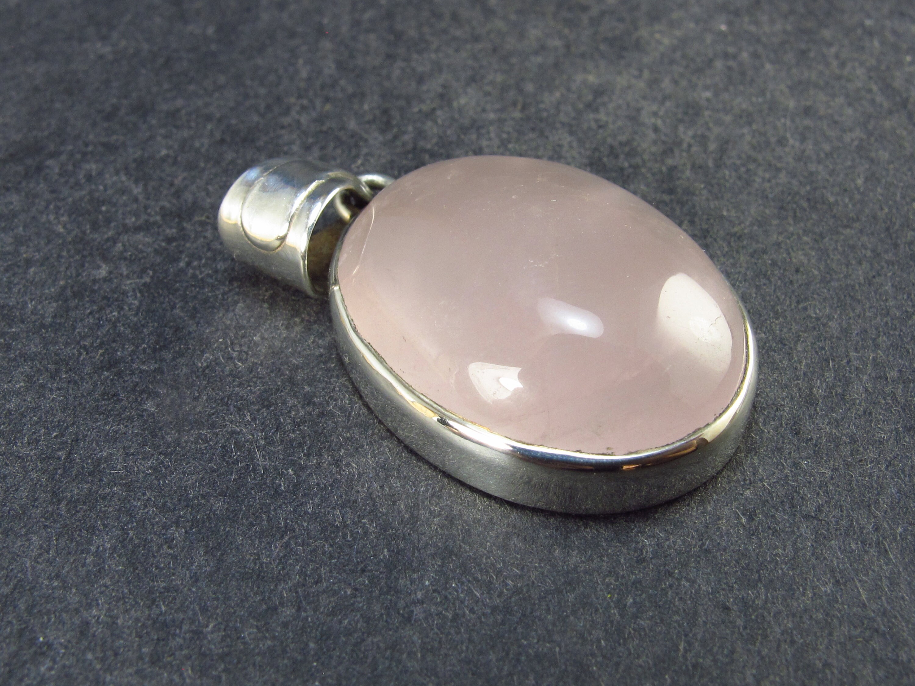 Symbol of Love and Beauty Natural Rose Quartz Pendant in 925